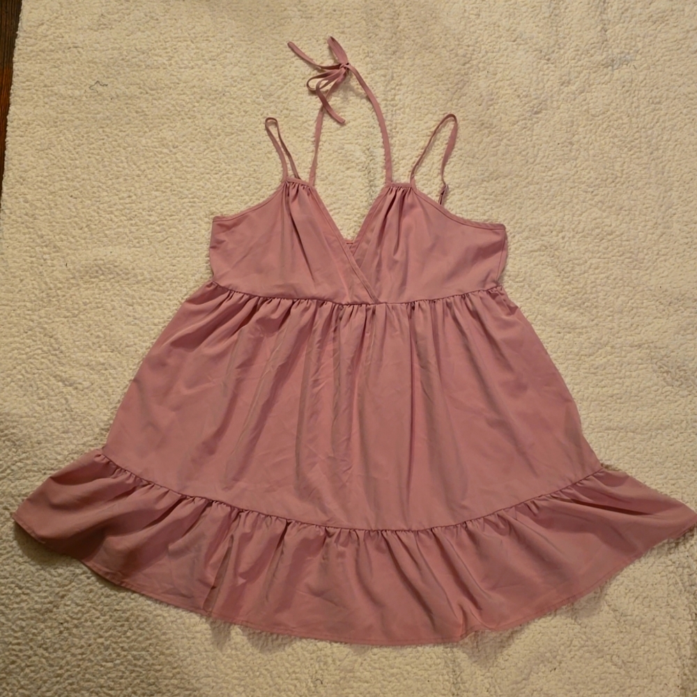 Shein light pink summer dress size 16/18